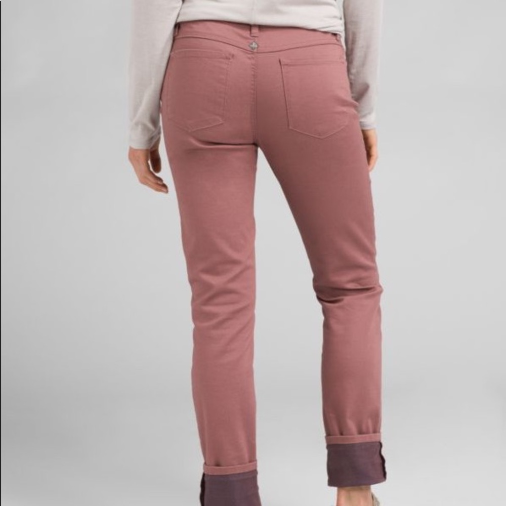 Prana Kara Jean 8 / 29 NWOT Mauve Red denim